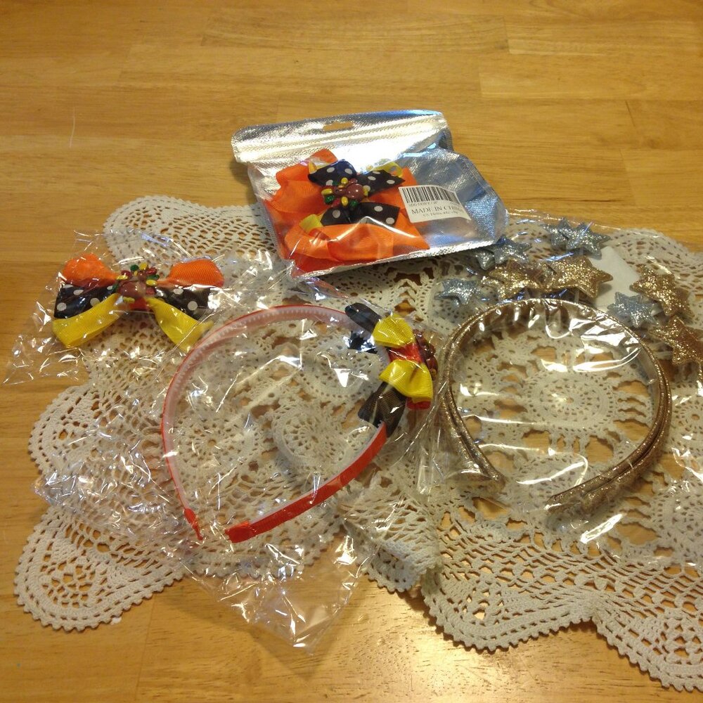 Thanksgiving and Christmas headbands and bows